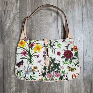 Gucci Flora Jackie Canvas Hobo